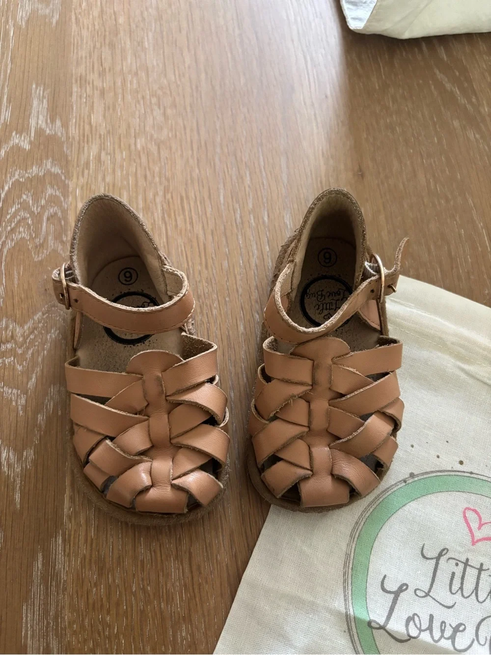 Little Love Bug Ella Tan Sandals